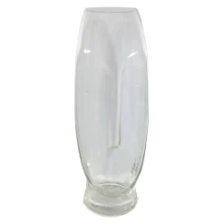 Glazen vaas, gezichtsvorm - hoogte 24 cm