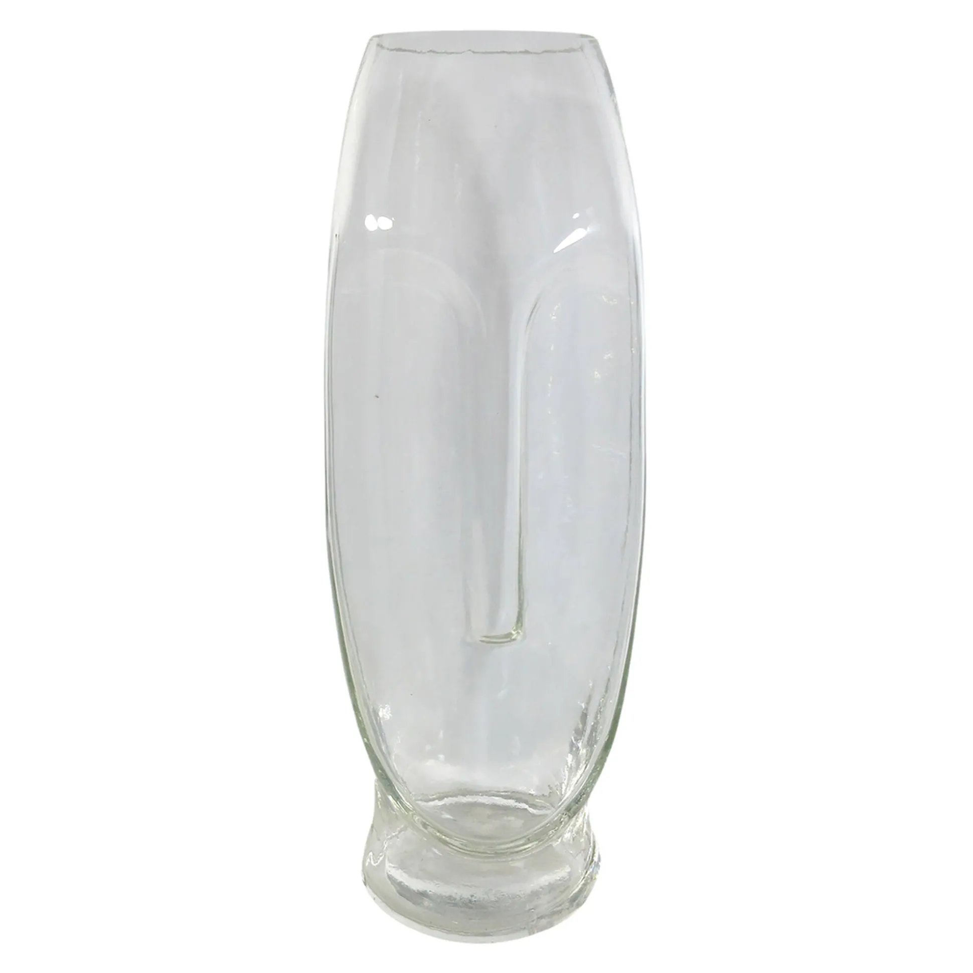 Glazen vaas, gezichtsvorm - hoogte 24 cm