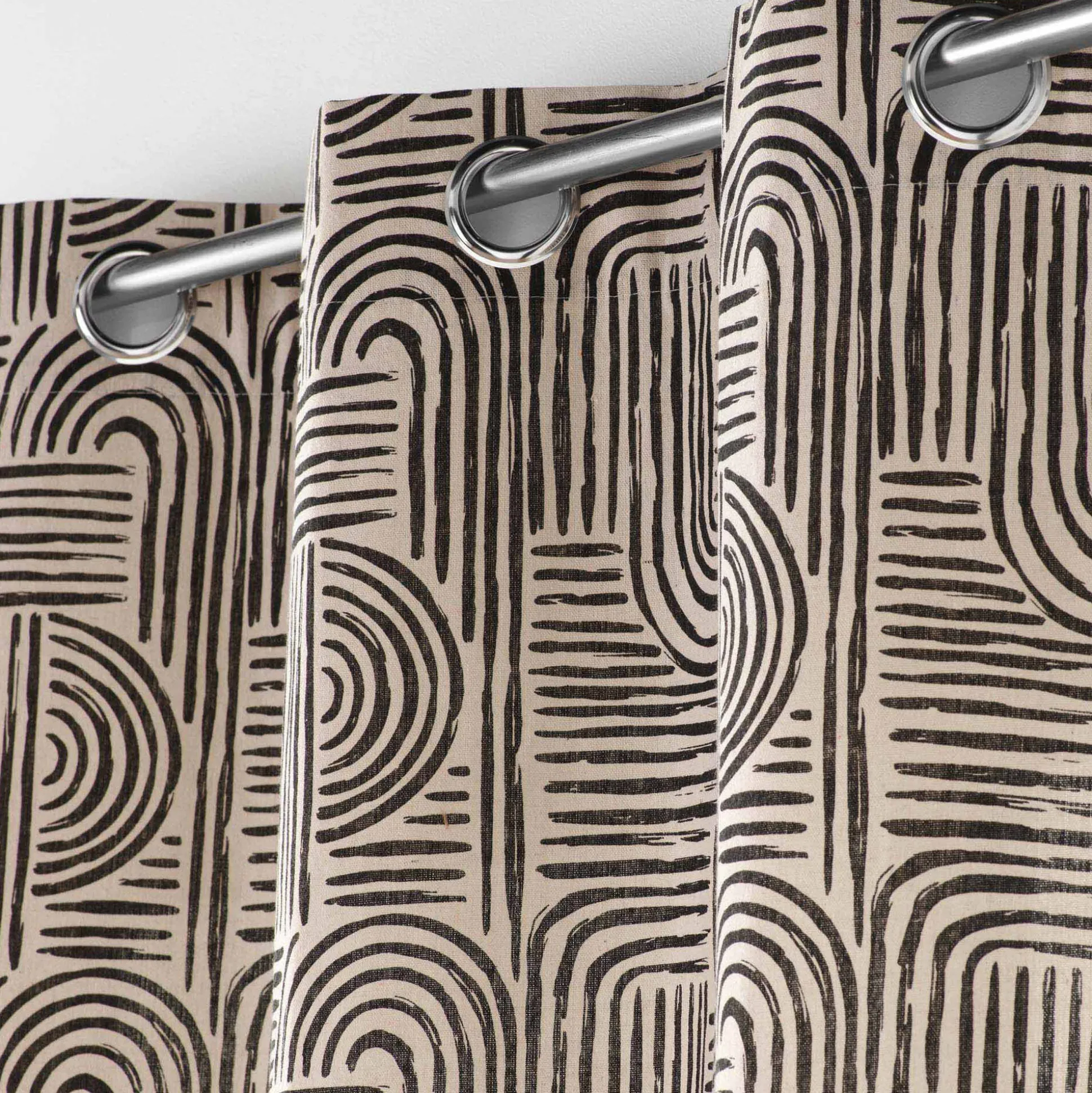 Gordijn, grafische art decoprint