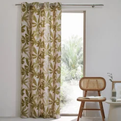Gordijn met bloemenprint