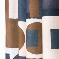 Gordijn met geometrische print