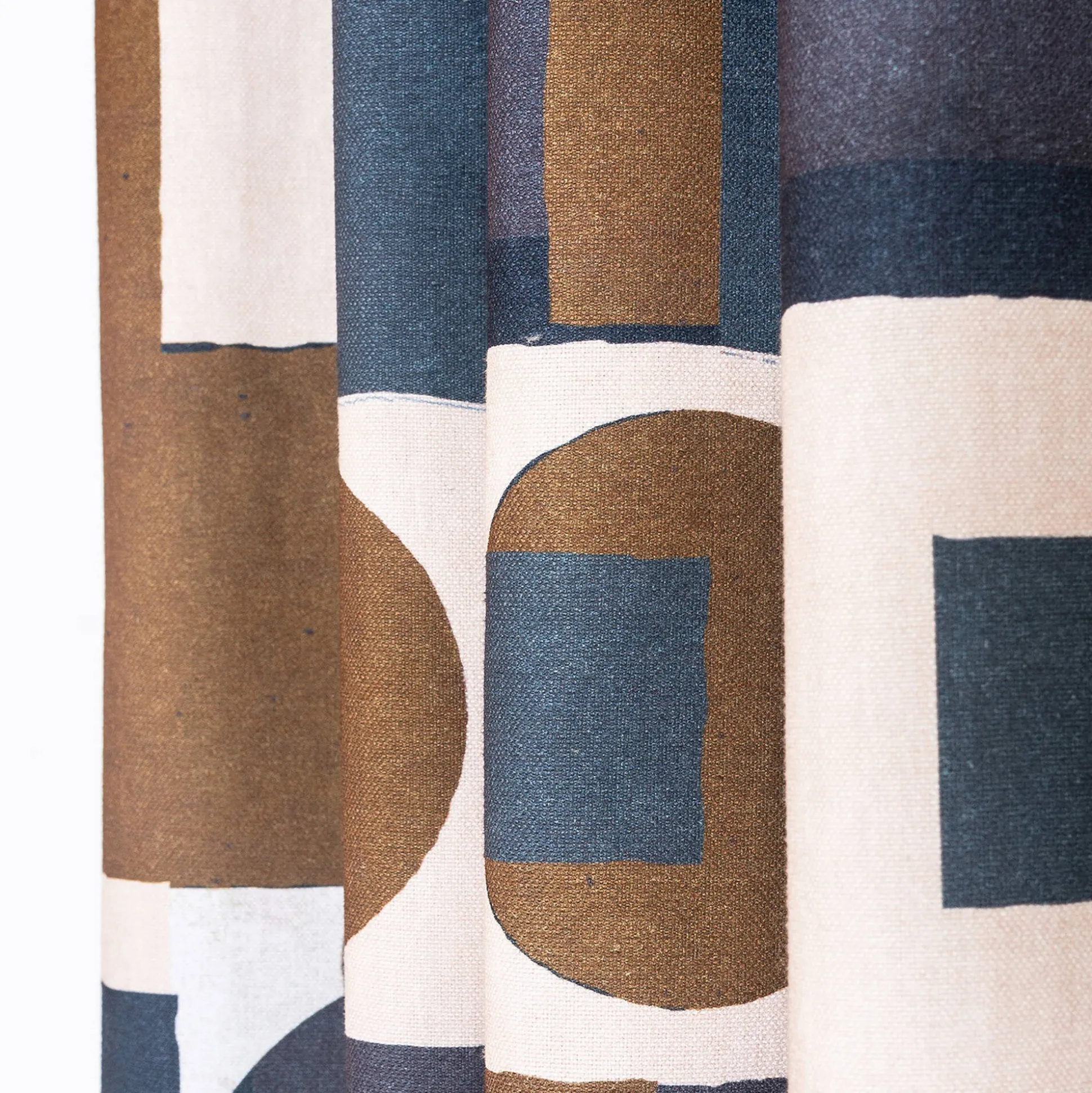 Gordijn met geometrische print