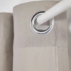 Gordijn met ringen effen