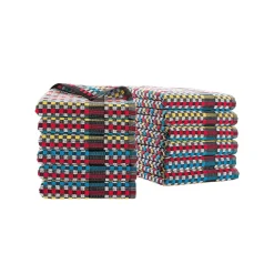 Handdoek in badstof met zwarte fond - Sets