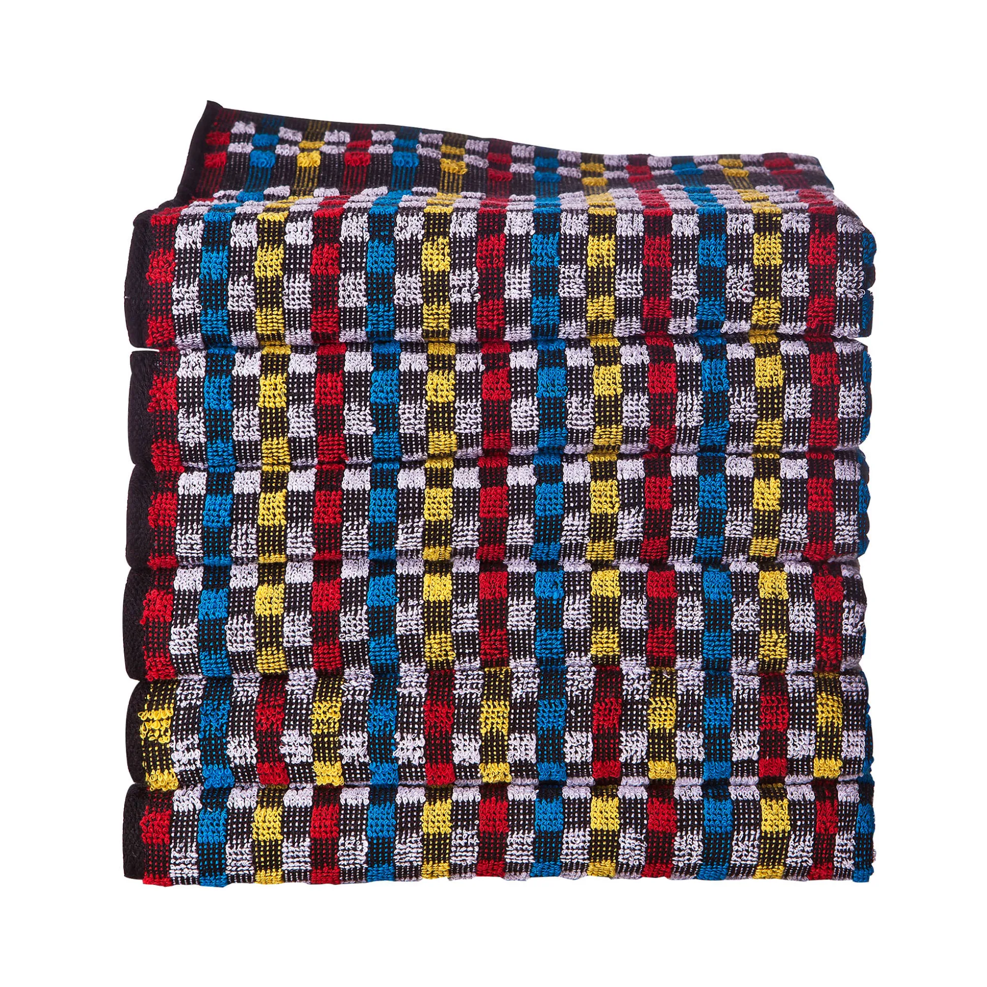 Handdoek in badstof met zwarte fond - Sets