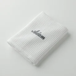 Handdoek in bijenraattricot Colombine®, personaliseerbaar - 240 g/m2