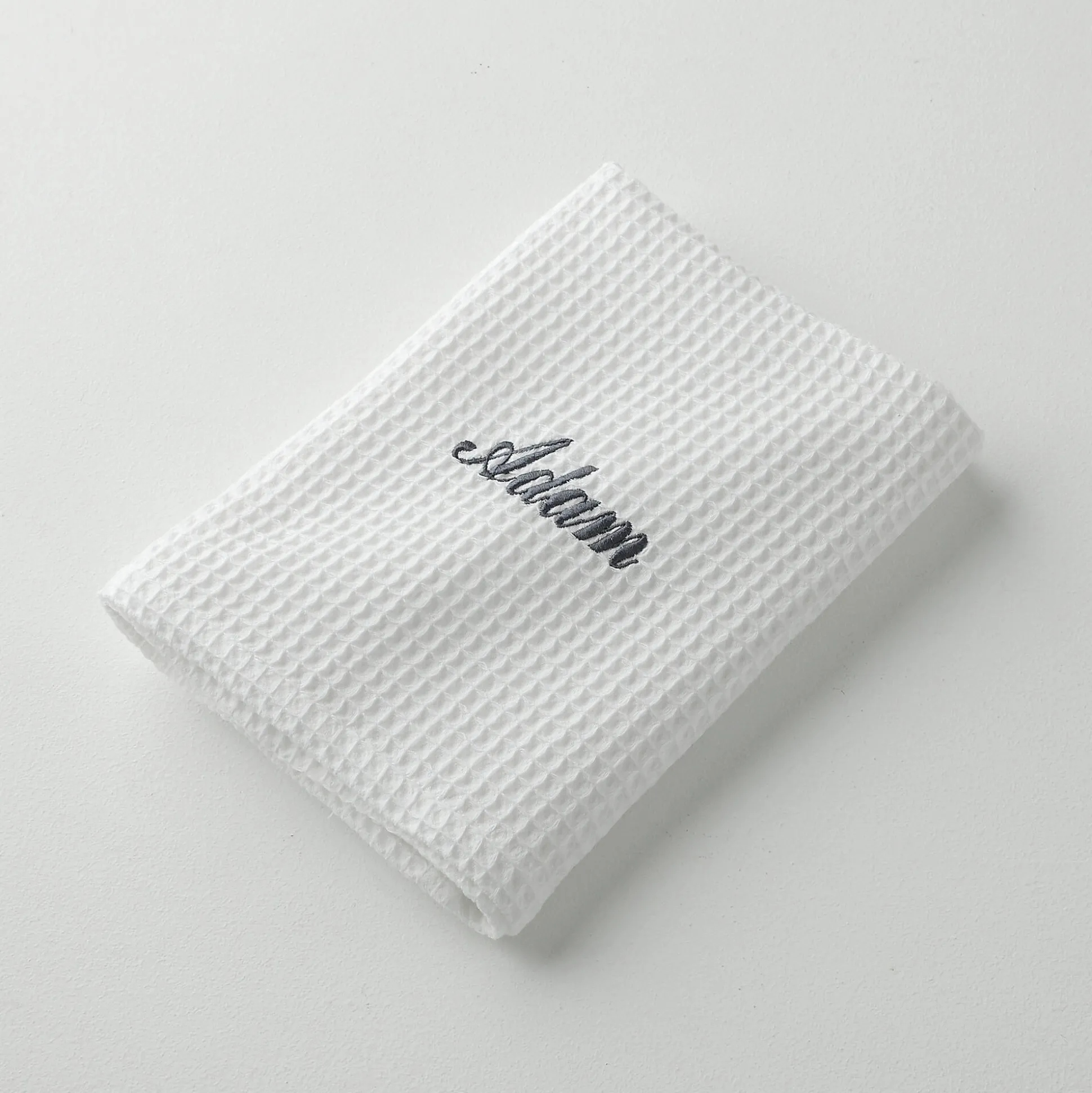 Handdoek in bijenraattricot Colombine®, personaliseerbaar - 240 g/m2