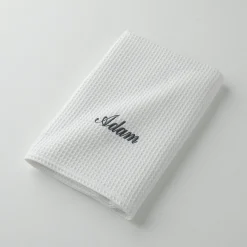 Handdoek in bijenraattricot Colombine®, personaliseerbaar - 240 g/m2