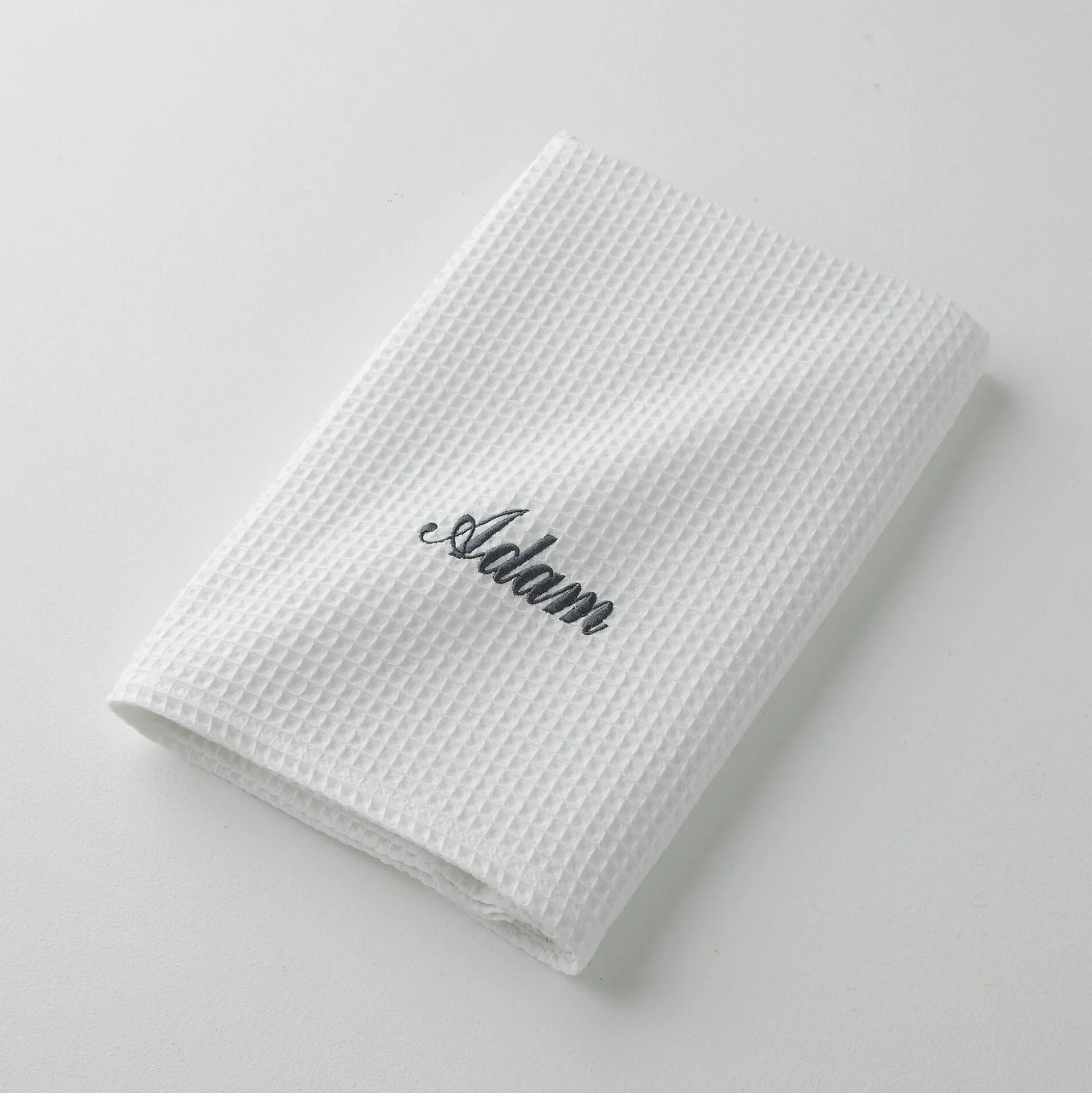 Handdoek in bijenraattricot Colombine®, personaliseerbaar - 240 g/m2