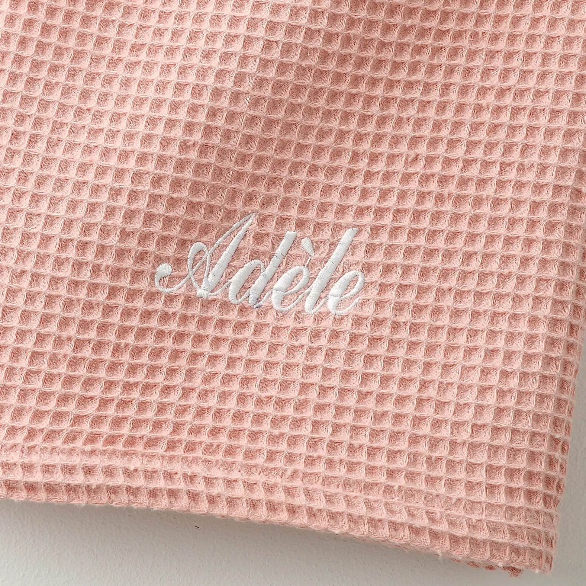 Handdoek in bijenraattricot Colombine®, personaliseerbaar - 240 g/m2