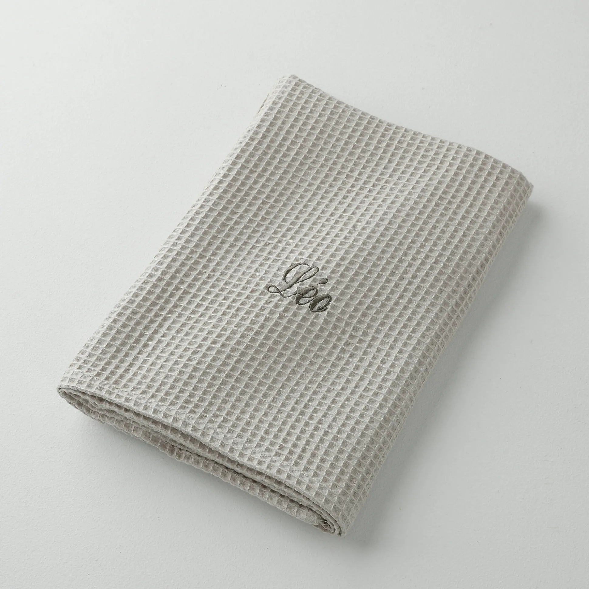 Handdoek in bijenraattricot Colombine®, personaliseerbaar - 240 g/m2
