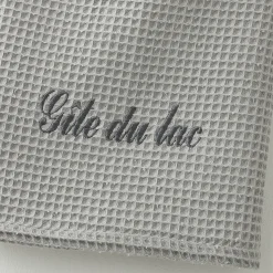 Handdoek in bijenraattricot Colombine®, personaliseerbaar - 240 g/m2