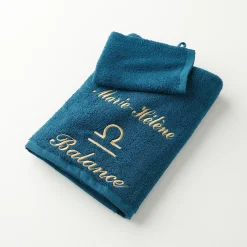 Handdoeken met "Balance" borduursel, personaliseerbaar - 420 g/m2