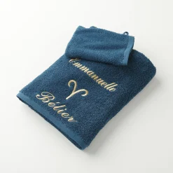 Handdoeken met "Bélier" borduursel, personaliseerbaar - 420 g/m2