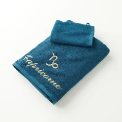 Handdoeken met "Capricorne" borduursel - 420 g/m2