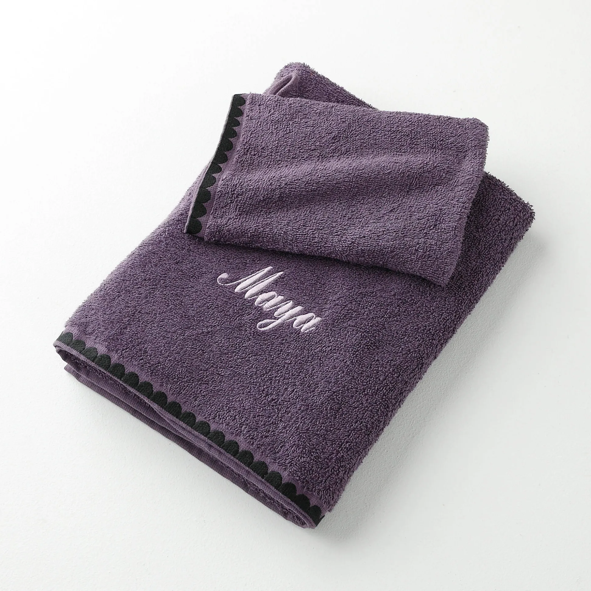 Handdoeken met fantasieborduursel, personaliseerbaar - 420 g/m2