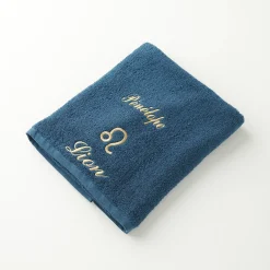 Handdoeken met "Lion" borduursel, personaliseerbaar - 420 g/m2