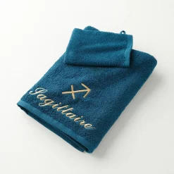 Handdoeken met "Sagittaire" borduursel - 420 g/m2