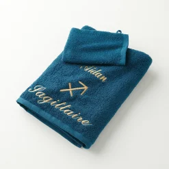 Handdoeken met "Sagittaire" borduursel, personaliseerbaar - 420 g/m2