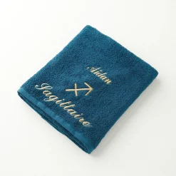 Handdoeken met "Sagittaire" borduursel, personaliseerbaar - 420 g/m2