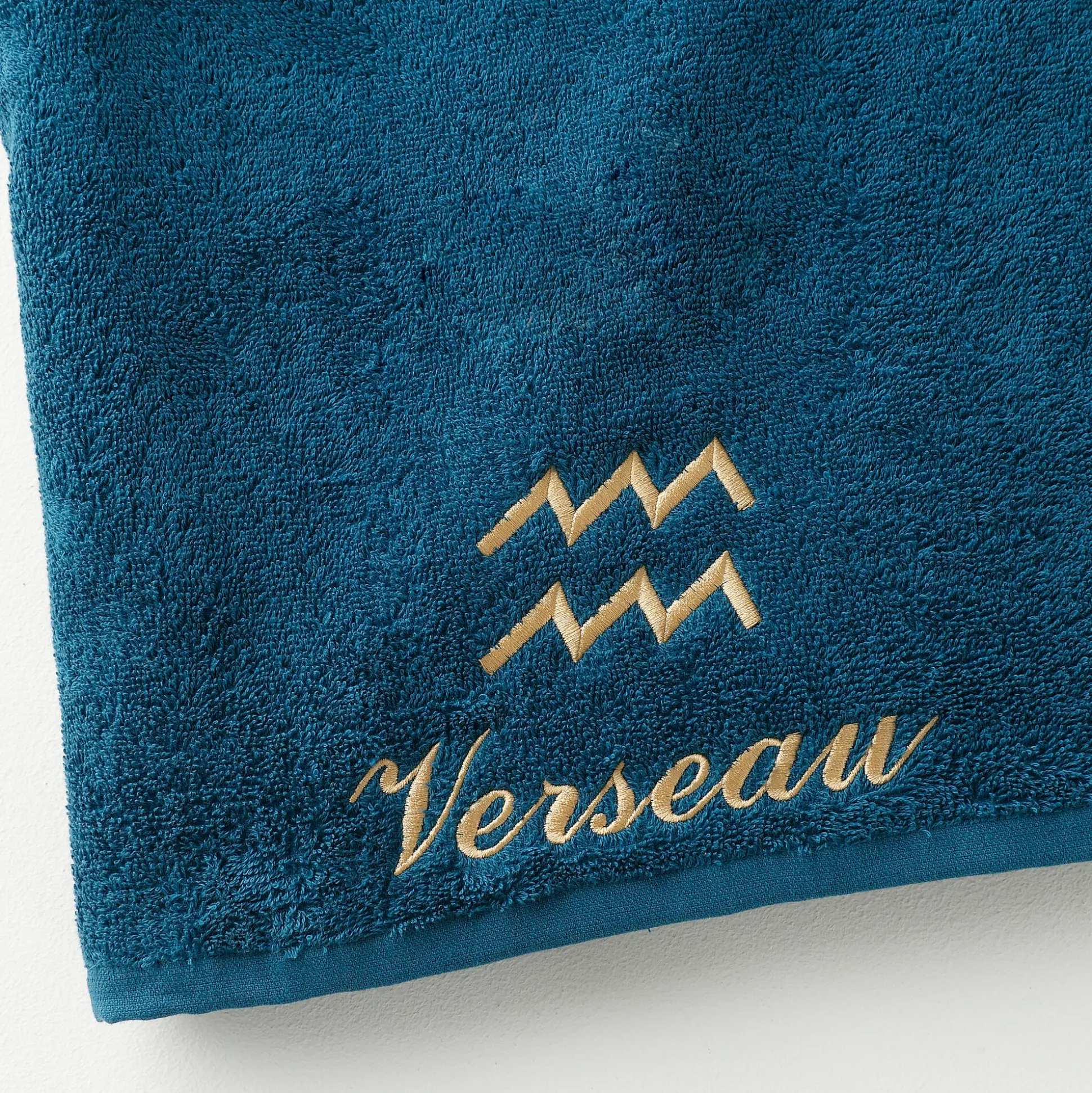 Handdoeken met "Verseau" borduursel - 420 g/m2