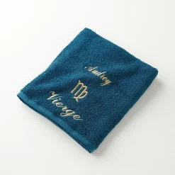 Handdoeken met "Vierge" borduursel, personaliseerbaar - 420 g/m2