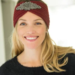 Headband in tricot met juweel