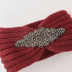 Headband in tricot met juweel