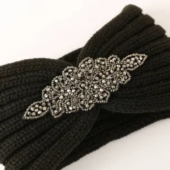 Headband in tricot met juweel