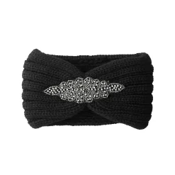 Headband in tricot met juweel
