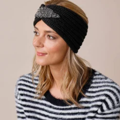 Headband in tricot met juweel