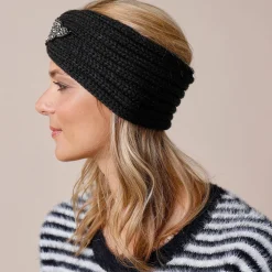 Headband in tricot met juweel