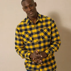 Hemd in flanel met Schotse ruiten