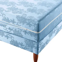 Hoes voor matras of bedbodem met medaillonbestikking 18 cm
