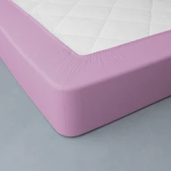 Hoeslaken in effen jersey, hoeken van 26 cm