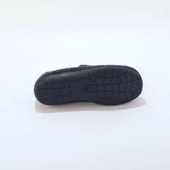 Hoge pantoffels met voering van overwegend wol, ruitenprint