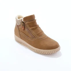 Hoge sneakers met gebreide rand