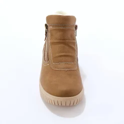 Hoge sneakers met gebreide rand