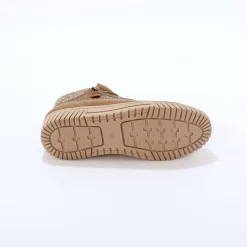 Hoge sneakers met gebreide rand