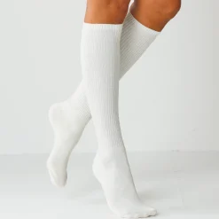 Hoge sokken in ribtricot - set van 2 paar