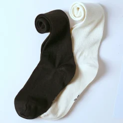 Hoge sokken in ribtricot - set van 2 paar