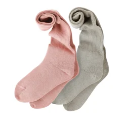 Hoge sokken in ribtricot - set van 2 paar
