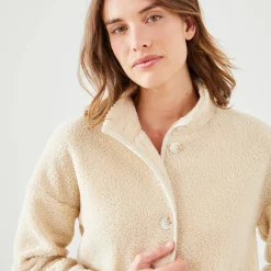 Homewear jasje in lusjesstof