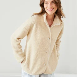 Homewear jasje in lusjesstof