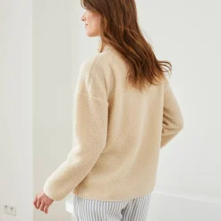Homewear jasje in lusjesstof