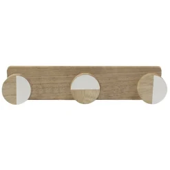 Houten kapstok met 3 hangers