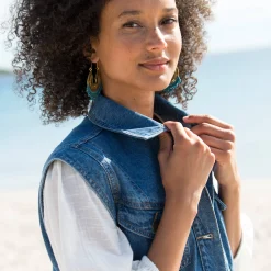 Jasje in jeans, zonder mouwen
