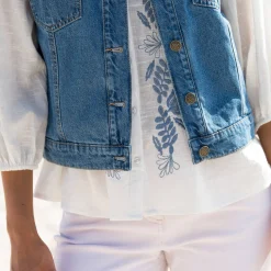 Jasje in jeans, zonder mouwen