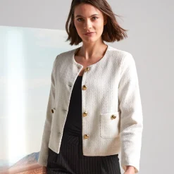 Jasje met knoopsluiting, tweed