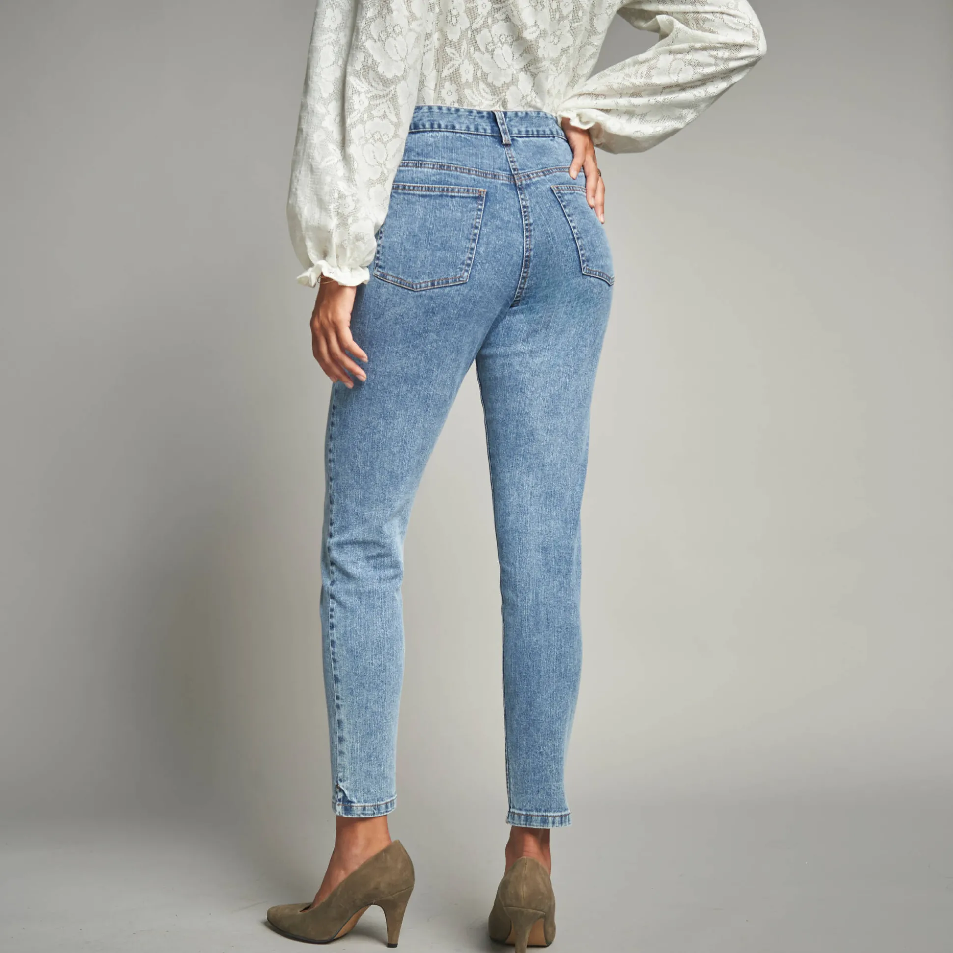 Jeans in nauwsluitend 7/8-model